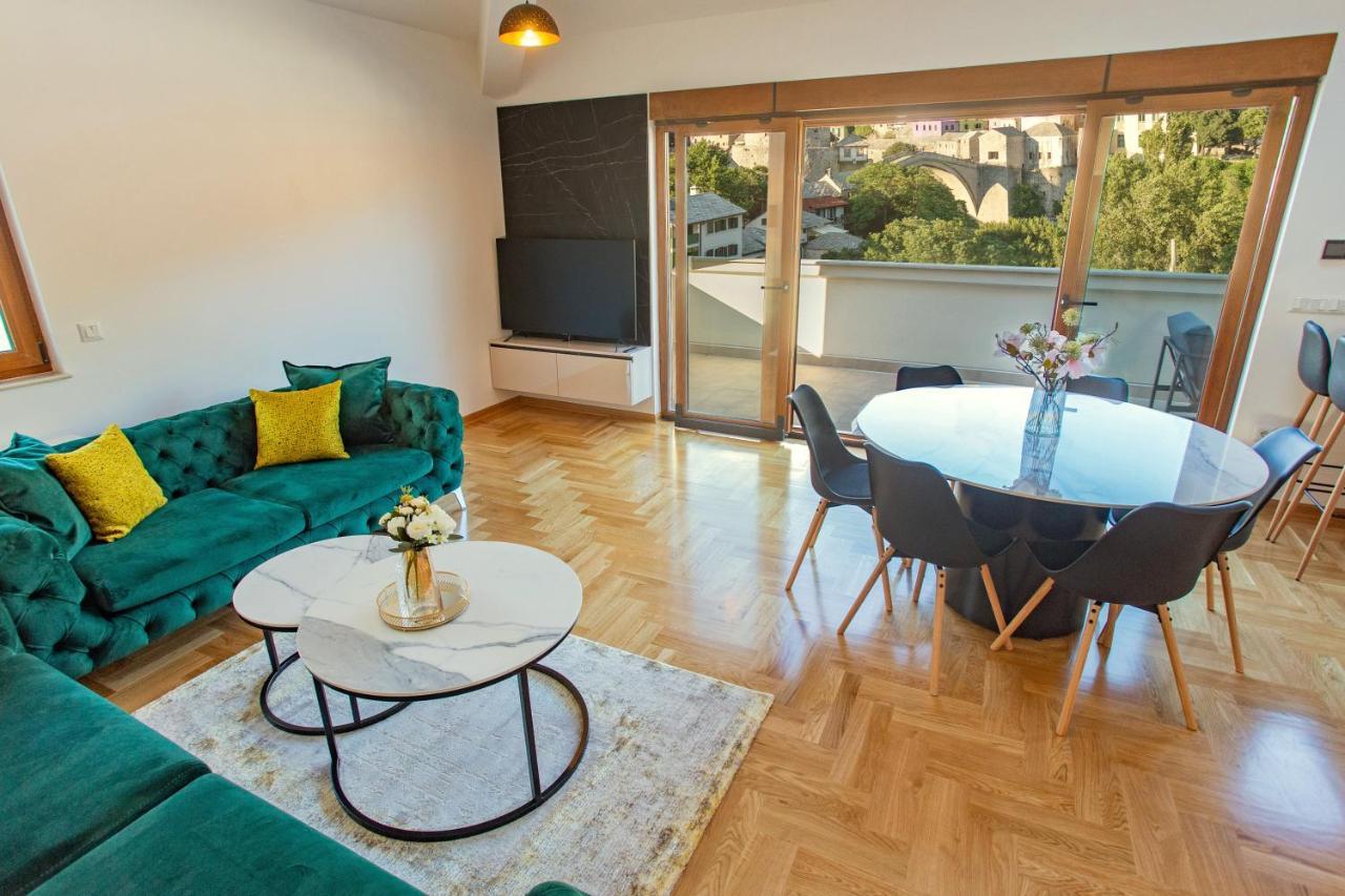 Sky Penthouse Old Bridge With Sauna And Jacuzzi موستار المظهر الخارجي الصورة